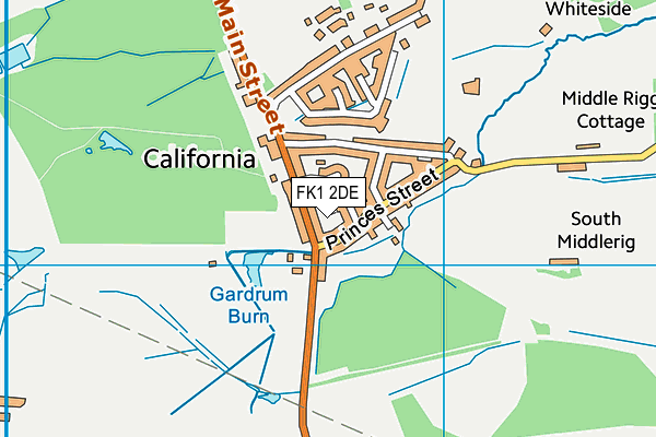FK1 2DE map - OS VectorMap District (Ordnance Survey)