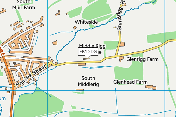 FK1 2DG map - OS VectorMap District (Ordnance Survey)