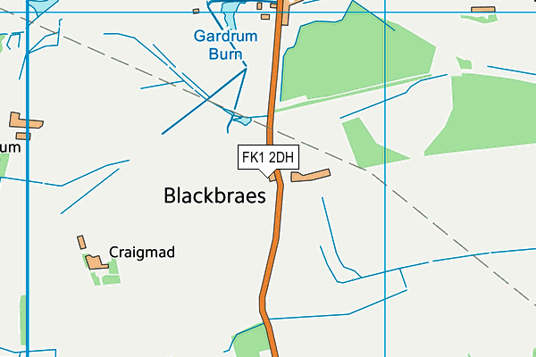 FK1 2DH map - OS VectorMap District (Ordnance Survey)