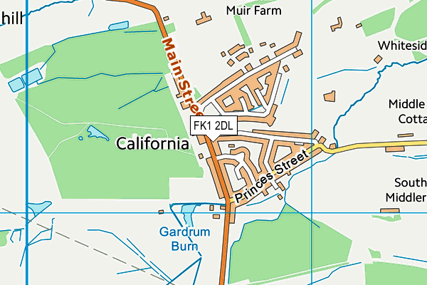 FK1 2DL map - OS VectorMap District (Ordnance Survey)