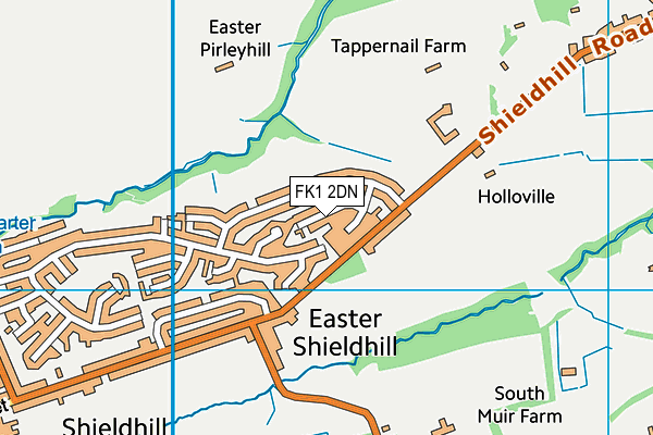 FK1 2DN map - OS VectorMap District (Ordnance Survey)