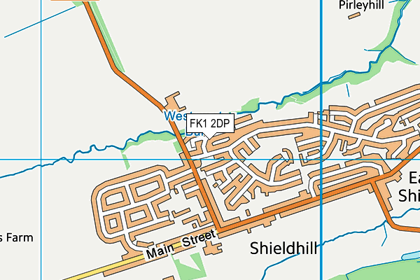 FK1 2DP map - OS VectorMap District (Ordnance Survey)