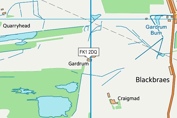 FK1 2DQ map - OS VectorMap District (Ordnance Survey)