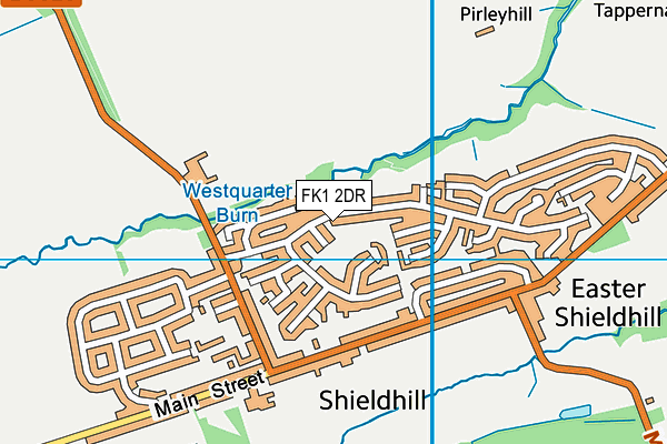 FK1 2DR map - OS VectorMap District (Ordnance Survey)