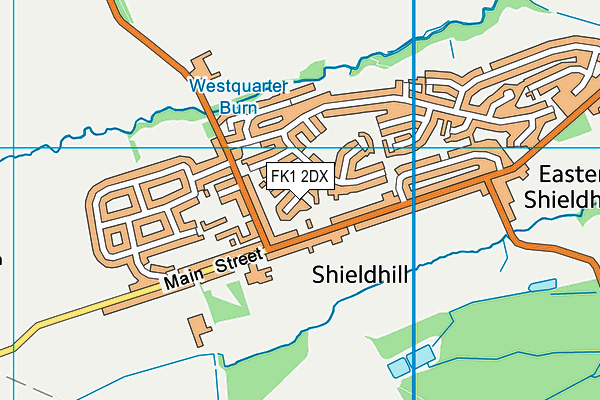 FK1 2DX map - OS VectorMap District (Ordnance Survey)