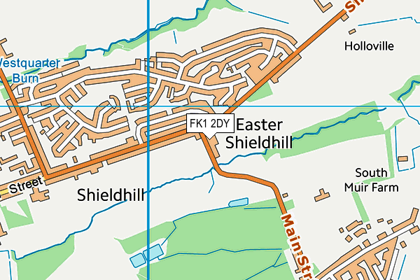 FK1 2DY map - OS VectorMap District (Ordnance Survey)