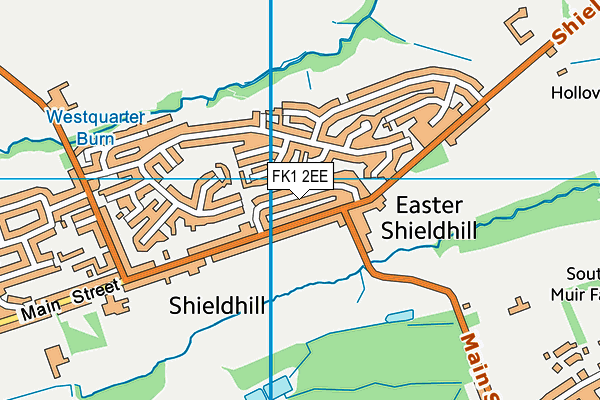 FK1 2EE map - OS VectorMap District (Ordnance Survey)