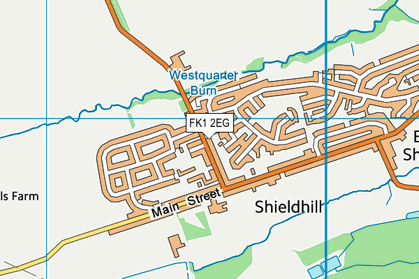 FK1 2EG map - OS VectorMap District (Ordnance Survey)