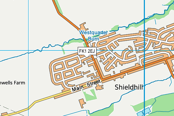 FK1 2EJ map - OS VectorMap District (Ordnance Survey)