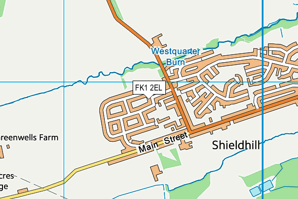 FK1 2EL map - OS VectorMap District (Ordnance Survey)