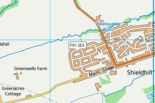 FK1 2EX map - OS VectorMap District (Ordnance Survey)