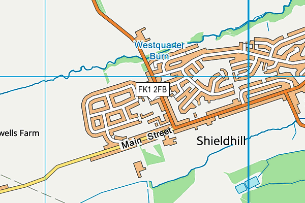 FK1 2FB map - OS VectorMap District (Ordnance Survey)