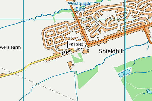 FK1 2HD map - OS VectorMap District (Ordnance Survey)