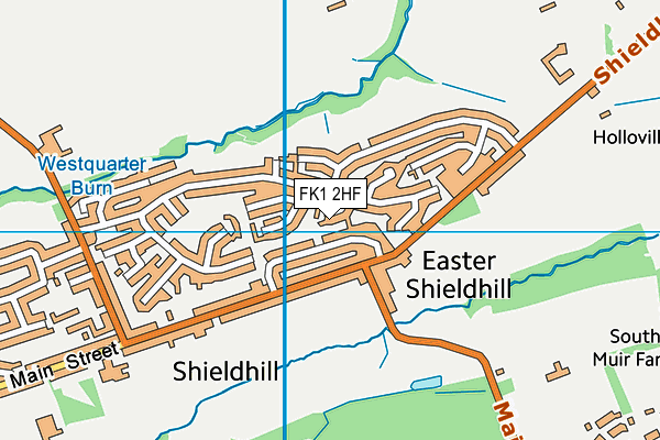 FK1 2HF map - OS VectorMap District (Ordnance Survey)