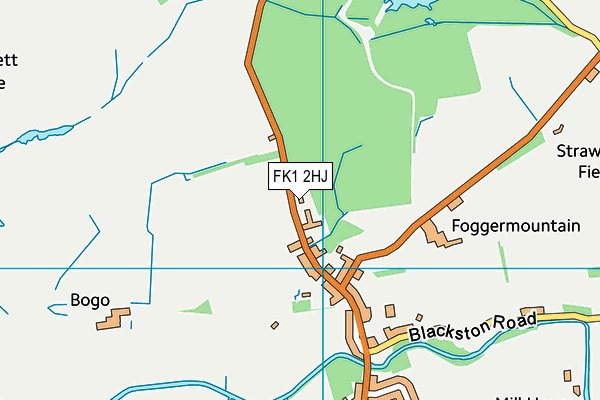 FK1 2HJ map - OS VectorMap District (Ordnance Survey)