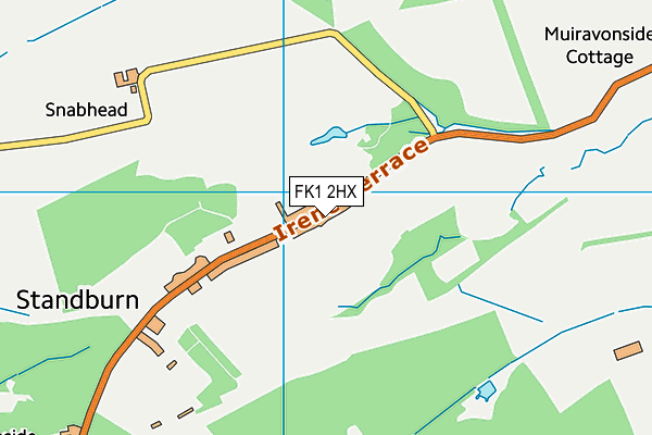 FK1 2HX map - OS VectorMap District (Ordnance Survey)