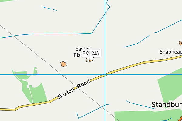 FK1 2JA map - OS VectorMap District (Ordnance Survey)