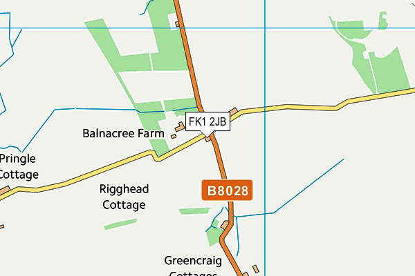 FK1 2JB map - OS VectorMap District (Ordnance Survey)