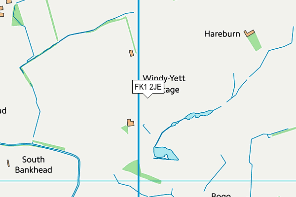 FK1 2JE map - OS VectorMap District (Ordnance Survey)