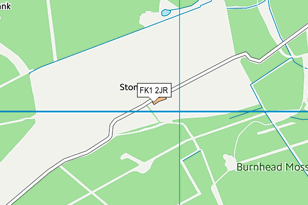 FK1 2JR map - OS VectorMap District (Ordnance Survey)