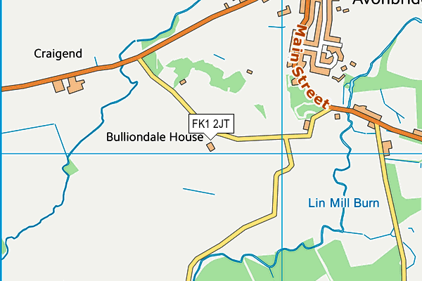 FK1 2JT map - OS VectorMap District (Ordnance Survey)