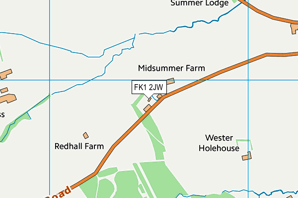 FK1 2JW map - OS VectorMap District (Ordnance Survey)