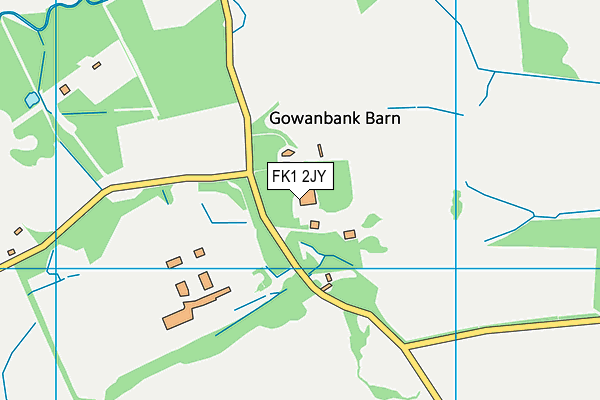 FK1 2JY map - OS VectorMap District (Ordnance Survey)