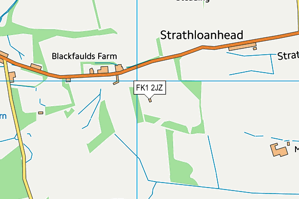 FK1 2JZ map - OS VectorMap District (Ordnance Survey)