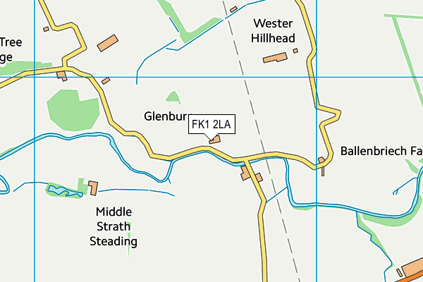 FK1 2LA map - OS VectorMap District (Ordnance Survey)