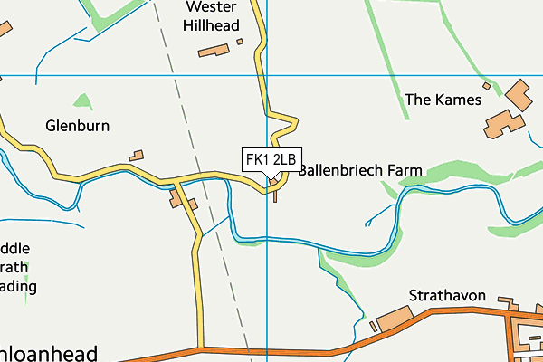 FK1 2LB map - OS VectorMap District (Ordnance Survey)