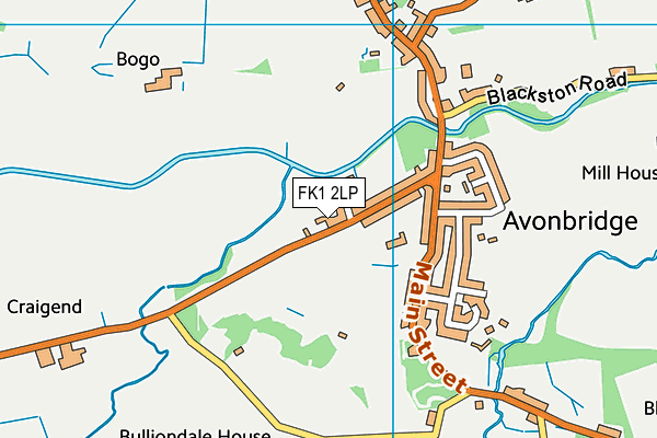 FK1 2LP map - OS VectorMap District (Ordnance Survey)