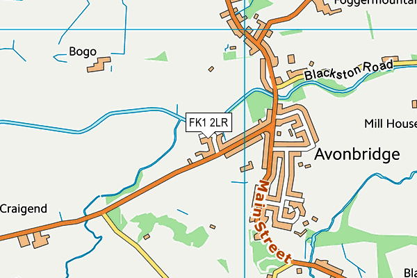 FK1 2LR map - OS VectorMap District (Ordnance Survey)