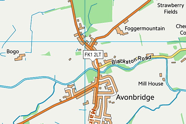 FK1 2LT map - OS VectorMap District (Ordnance Survey)