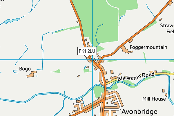 FK1 2LU map - OS VectorMap District (Ordnance Survey)