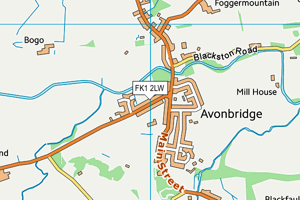 FK1 2LW map - OS VectorMap District (Ordnance Survey)