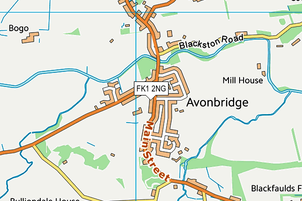 FK1 2NG map - OS VectorMap District (Ordnance Survey)