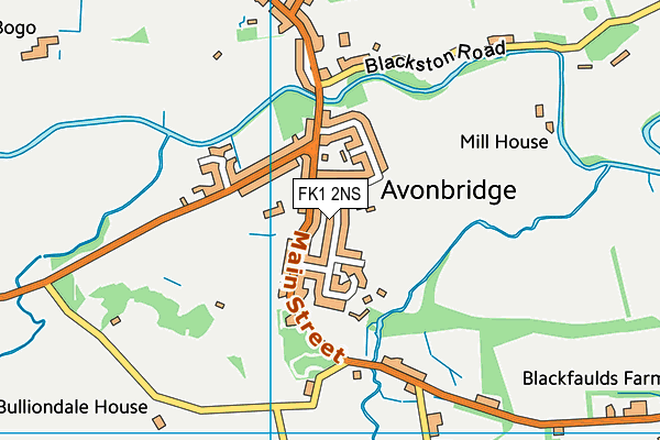 FK1 2NS map - OS VectorMap District (Ordnance Survey)