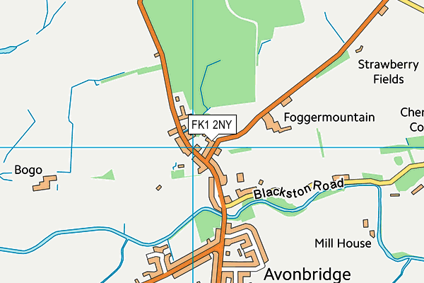 FK1 2NY map - OS VectorMap District (Ordnance Survey)