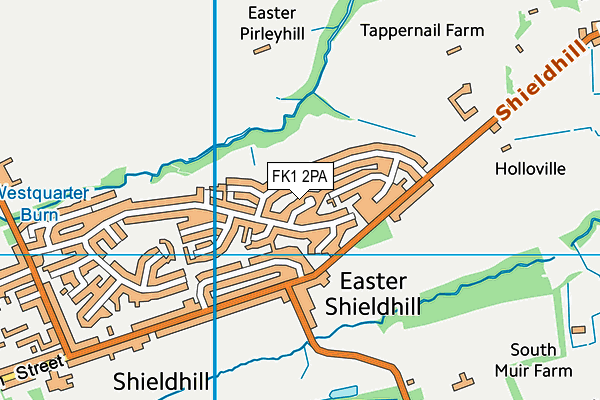 FK1 2PA map - OS VectorMap District (Ordnance Survey)