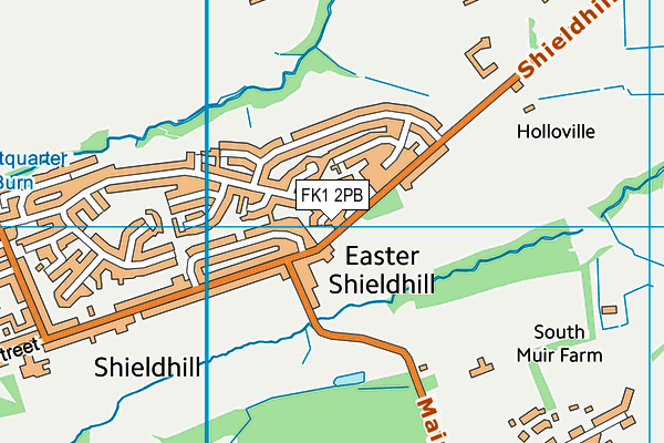 FK1 2PB map - OS VectorMap District (Ordnance Survey)