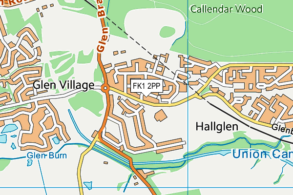 FK1 2PP map - OS VectorMap District (Ordnance Survey)