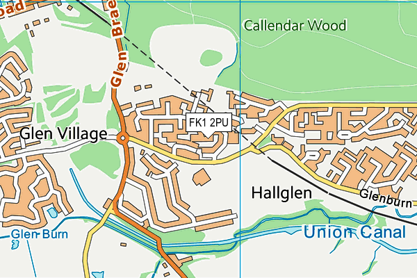 FK1 2PU map - OS VectorMap District (Ordnance Survey)