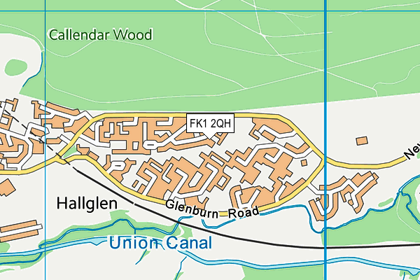 FK1 2QH map - OS VectorMap District (Ordnance Survey)