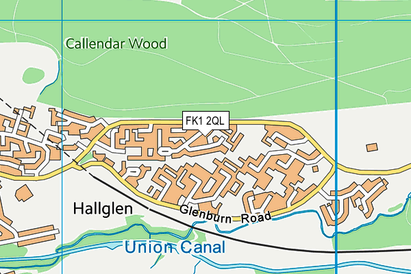 FK1 2QL map - OS VectorMap District (Ordnance Survey)