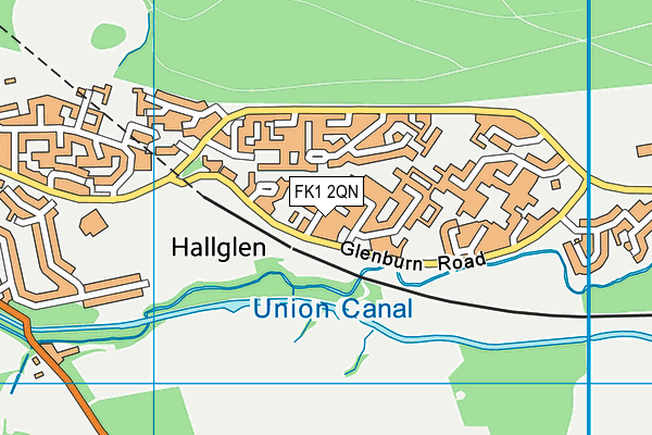 FK1 2QN map - OS VectorMap District (Ordnance Survey)