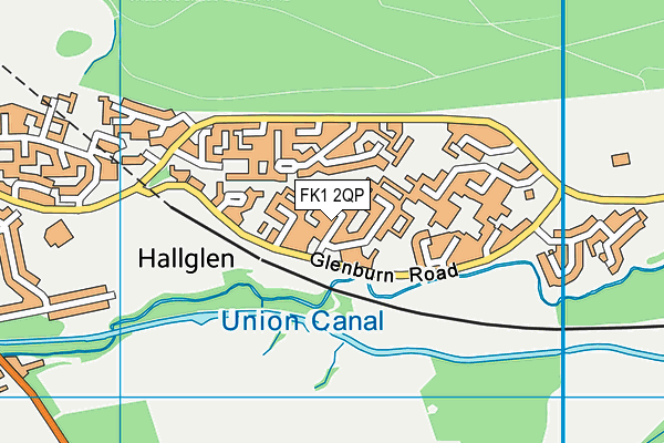 FK1 2QP map - OS VectorMap District (Ordnance Survey)