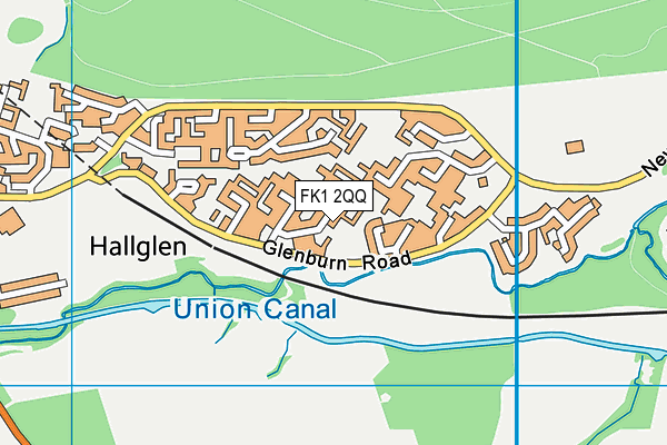 FK1 2QQ map - OS VectorMap District (Ordnance Survey)