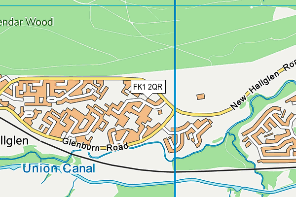 FK1 2QR map - OS VectorMap District (Ordnance Survey)