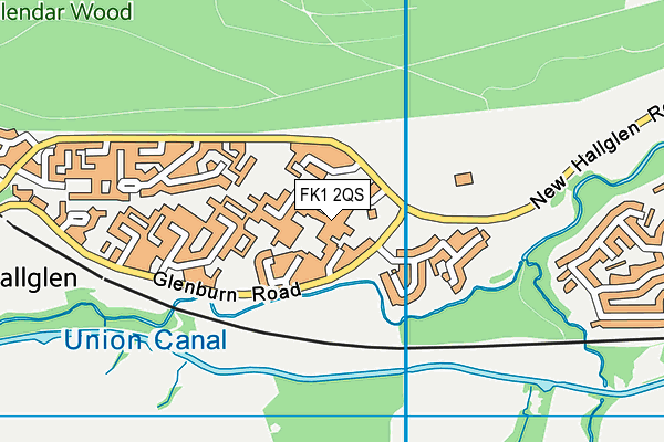 FK1 2QS map - OS VectorMap District (Ordnance Survey)