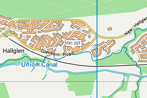 FK1 2QT map - OS VectorMap District (Ordnance Survey)